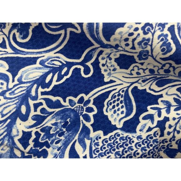 NWT Rafaella Blue White Floral 6” Stretch Bermuda Shorts Size 6 - Picture 9 of 11